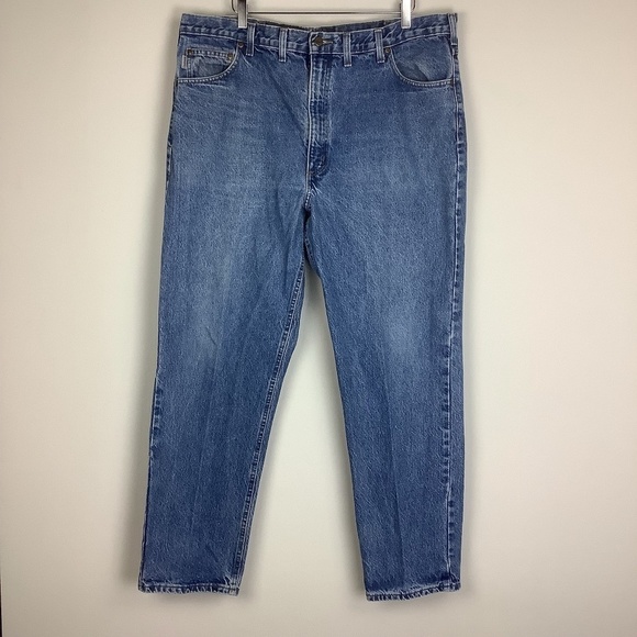 Carhartt Men's Traditional Fit Denim Jeans 44x32 - Picture 3 of 9